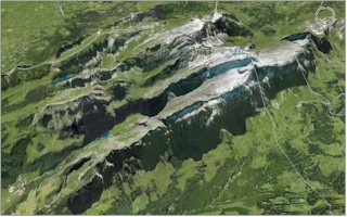 Mount Saentis looking from north towards south