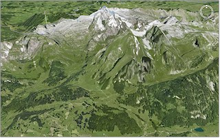 Mount Saentis looking from south towards north