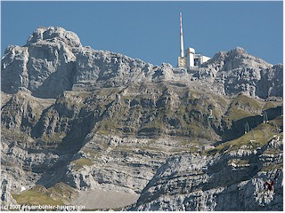 Station at mount Saentis seen from Schwaegalp
