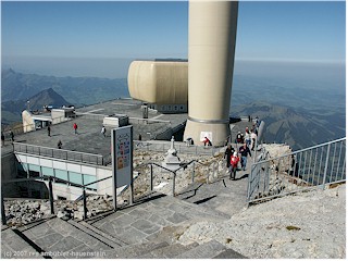 Platform at the top of mount Saentis