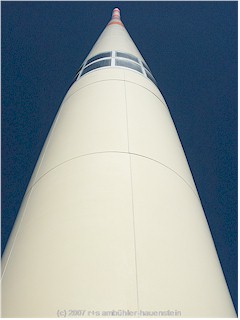 Antenna pylon on top of mount Saentis