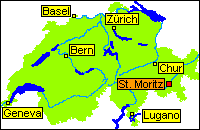Location of St. Moritz