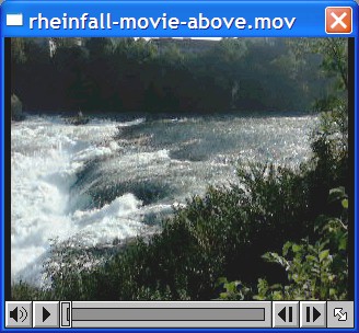 Movie of the Rheinfall taken from the southern shore