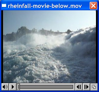 Movie of the Rheinfall taken from the southern shore