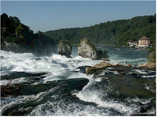 Rheinfall seen from the railway bridge