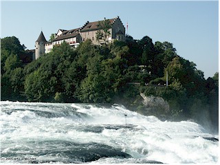 Castle "Laufen" seen from the opposite shore
