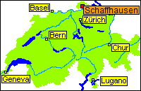 Location of Schaffhausen