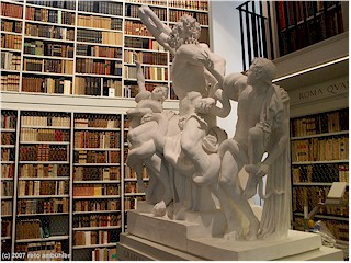 Laokoon group at the Library Werner Oechslin