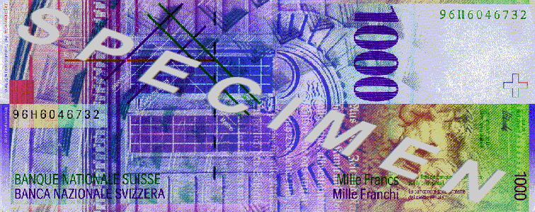 CHF 1000 bill back