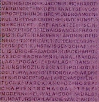 micro imprint on the front of the CHF 1000 bill