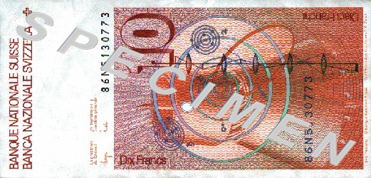 CHF10 bill back