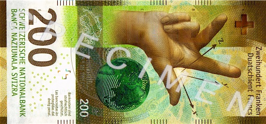 CHF 200 bill front