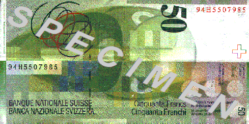 CHF50 bill back