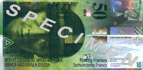 CHF50 bill front
