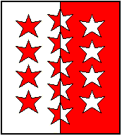 Flag of the canton Valais