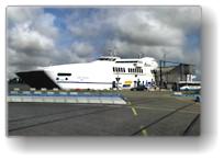 [ highspeed katamaran "delphin" der TT-Line ]