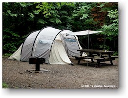 [ unser zelt auf dem campground mistagance ]