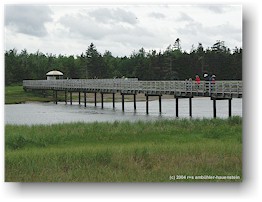 [ holzsteg an der kste im kouchibouguac nationalpark ]