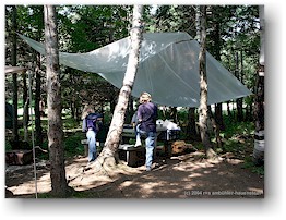 [ auf dem cheticamp campingplatz im cape breton NP ]