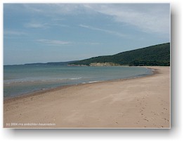 [ sandbank der south harbour beach im cape breton NP ]