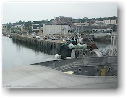 [ blick aus der schnellfhre "the cat" auf den hafen von yarmouth ]