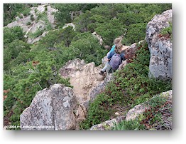 [ katrin und susanne auf dem beehive trail am mount champlain ]