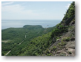 [ blick vom precipice trail auf die kste richtung sden ]