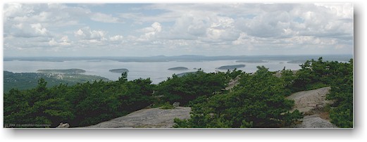[ panorama vom champlain mountain richtung norden ]