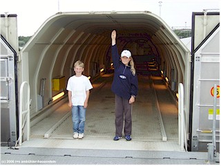 [ VR autozug - oberdeck des geschlossenen waggon ]