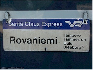 [ tafel am zug: santa claus express ]
