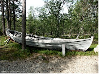 [ traditionelles fischerboot der samen ]