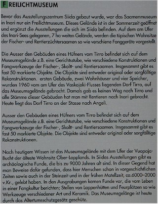 [ tafel mit erluterungen zum samen museum in inari (in deutsch) ]