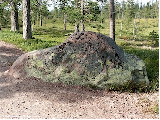 [ fulufjll nationalpark: fels mit flechten ]