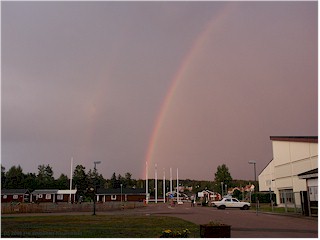 [ regenbogen ber dem campingplatz lvdalens ]