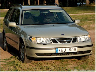 [ unser mietwagen, ein saab 905 ]
