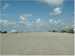 befahrbarer sandstrand bei vejers strand, DK