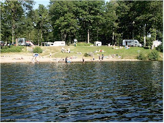 blick vom see auf den campingplatz bolms, S
