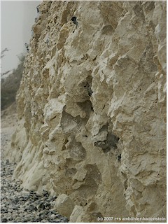 detailansicht der klippen von mns klint