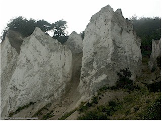 ausgewaschene kreideklippen von mns klint