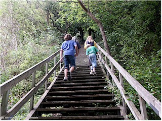 treppe vom fuss auf die klippen von mns klint