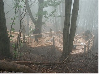 eine neue treppe wird gebaut bei den klippen der mns klint