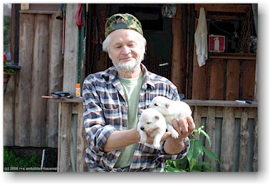 reijo jaaskelainen, besitzer der huskyfarm polar speed bei sirkka, SF