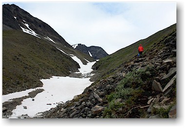steiler aufstieg zum kebnekaise ber viel grll