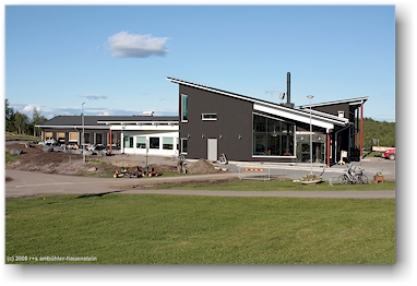 neues empfangsgebude und restaurant des campingplatz ripan in kiruna, S