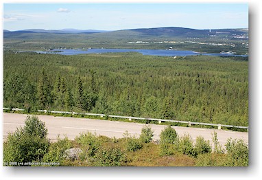 blick von dundret auf gllivare, S