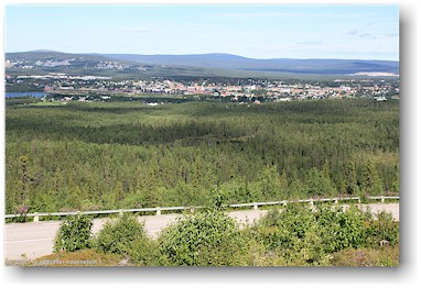 blick von dundret auf gllivare, S