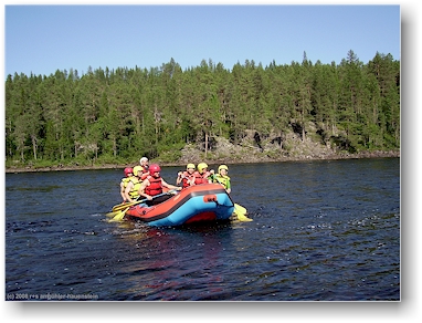 river rafting auf dem fluss pitelven