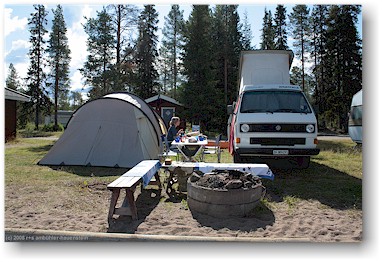 auf dem campingplatz moskosel