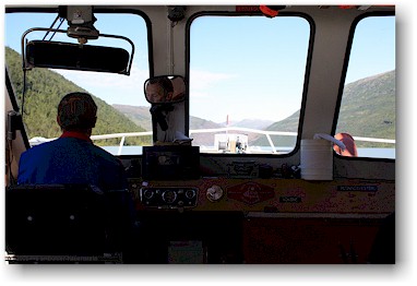 im boot auf dem svartisvatnet
