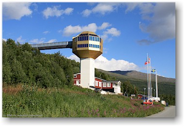 turm im skigebiet in hemavan, S